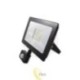 LED prožektorius SMD Vega 50W 4500K juodas su PIR jutikliu