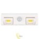 LED pošvietimo lempa 2x COB PIR 4000K