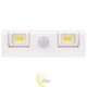 LED pošvietimo lempa 2x COB PIR 4000K