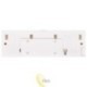LED pošvietimo lempa 2x COB PIR 4000K