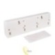LED pošvietimo lempa 2x COB PIR 4000K