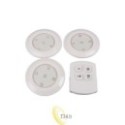 LED pošvietimo lempa 3x 5LED su nuotolinio valdymo pultu 4000K