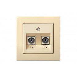 Įleistinis TV: DVB-T ir SAT lizdas