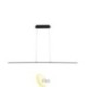 Pakabinama LED lempa Kiki 20W 120cm 4000K juoda