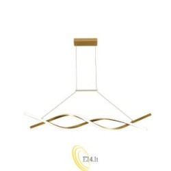 Pakabinama LED lempa Kono 33W 100cm 4000K auksinė