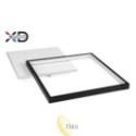 LED sietynas 27W 45x35cm juodas CCT su nuotolinio valdymo pultu