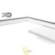 LED sietynas 27W 45x35cm juodas CCT su nuotolinio valdymo pultu