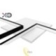 LED sietynas 45W 69x52cm juodas CCT su nuotolinio valdymo pultu