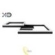 LED sietynas 55W 65x50cm 4000K juodas