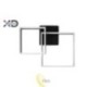 LED sietynas 55W 65x50cm 4000K juodas