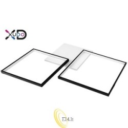 LED sietynas 57W 79x58cm juodas CCT su nuotolinio valdymo pultu