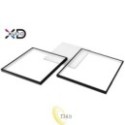 LED sietynas 57W 79x58cm juodas CCT su nuotolinio valdymo pultu