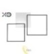 LED sietynas 57W 79x58cm juodas CCT su nuotolinio valdymo pultu