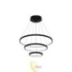 LED sietynas Coma 20/40/60cm 77W juodas
