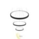 LED sietynas Coma 20/40/60cm 77W juodas