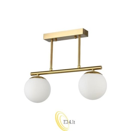 LED sietynas E27 Bali-12 38 cm x2 auksinis