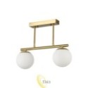 LED sietynas E27 Bali-12 38 cm x2 auksinis