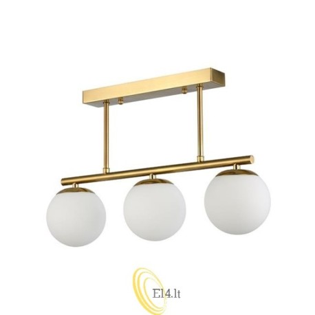 LED sietynas E27 Bali-12 47 cm x3 auksinis