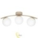 LED sietynas E27 Bali-12 51cm x3 bėžinis+auksinis