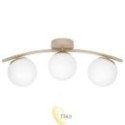 LED sietynas E27 Bali-12 51cm x3 bėžinis+auksinis