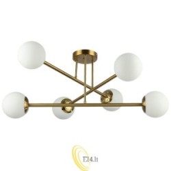 LED sietynas E27 Bali-12 74 cm x6 auksinis