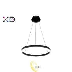 LED sietynas Mundo 40cm 22W juodas 3CCT su nuotolinio valdymo pultu