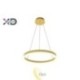 LED sietynas Mundo 40 cm, 22 W, auksinis, 3CCT, su nuotolinio valdymo pultu