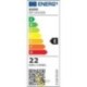 LED sietynas Mundo 40 cm, 22 W, auksinis, 3CCT, su nuotolinio valdymo pultu