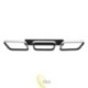 LED liustra Nebula Canis 90x26x8,5 cm, 33 W, juoda