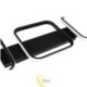 LED liustra Nebula Canis 90x26x8,5 cm, 33 W, juoda