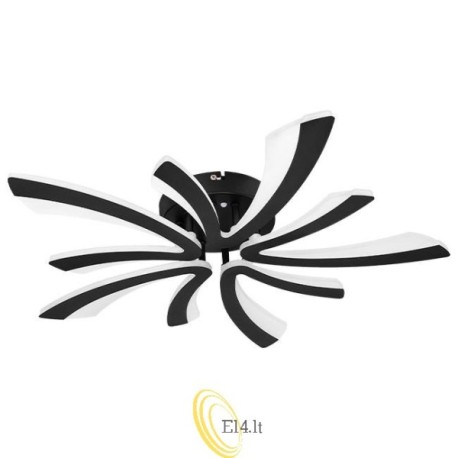 LED sietynas VIGOS 4000K 59x8cm 70W juodas su nuotolinio valdymo pultu