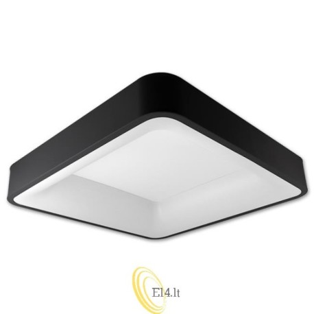 LED liustra Galaxis Aries 40x40x8cm 54W juoda
