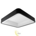 LED liustra Galaxis Aries 40x40x8cm 54W juoda