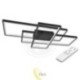 LED liustra Galaxis Hydra 90x50x8 cm 126W juoda