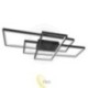 LED liustra Galaxis Hydra 90x50x8 cm 126W juoda