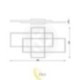 LED liustra Galaxis Hydra 90x50x8 cm 126W juoda