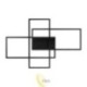 LED sietynas Galaxis Orion 56x37x8 cm 72W juodas