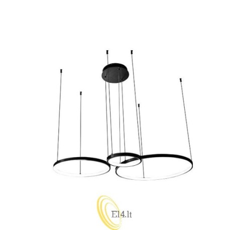 LED sietynas Hodo 20/40/60cm 77W juodas