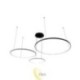 LED sietynas Hodo 40/60/80 cm, 116 W, juodas