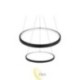 LED sietynas Lynx 40/60 cm 64 W juodas