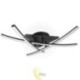LED liustra Modena Loria 4000K 62cm 29W juoda