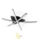 LED liustra Modena Loria 4000K 62cm 29W juoda