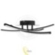 LED liustra Modena Loria 4000K 62cm 29W juoda