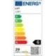 LED liustra Modena Loria 4000K 62cm 29W juoda
