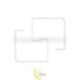 LED sietynas Moris 62x50x6cm 29W baltas 3CCT DIP.