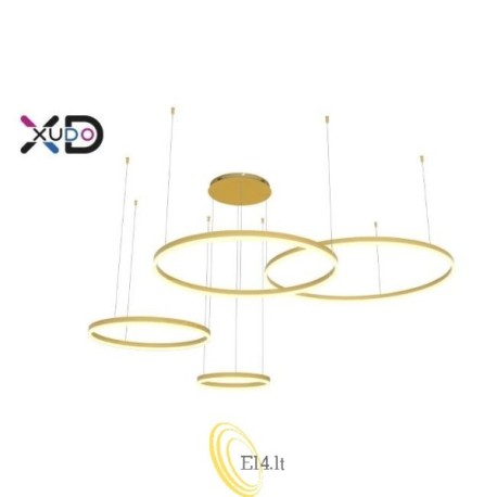 LED sietynas Mundo 40/60/80/100 cm, 119 W, auksinis, 3CCT