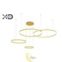 LED sietynas Mundo 40/60/80/100 cm, 119 W, auksinis, 3CCT