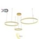 LED sietynas Mundo 40/60/80 cm, 72 W, auksinis, 3CCT, su nuotolinio valdymo pultu