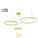 LED sietynas Mundo 40/60/80 cm, 72 W, auksinis, 3CCT, su nuotolinio valdymo pultu