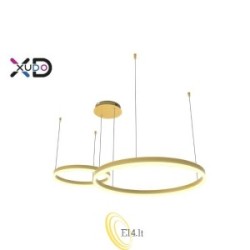 LED sietynas Mundo 40/60 cm, 36 W, auksinis, 3CCT, su nuotolinio valdymo pultu